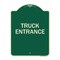 Signmission Driveway Truck Entrance Heavy-Gauge Aluminum Architectural Sign, 24" x 18", G-1824-24122 A-DES-G-1824-24122 - alternate 1